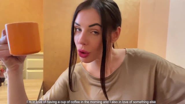 The mouth full of sperm is a best breakfast - 1