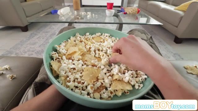 Stepmom Emily Addison Says Pants down you pervert! Now suck on these titties - 1