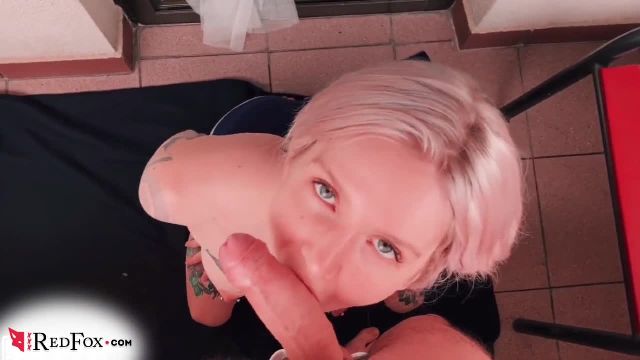 Beautiful Babe Sloppy Blowjob Big Cock Boyfriend - Cumshot - 2